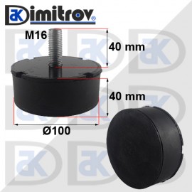 Антивибрационен тампон М16 х Ø 100 х 40 mm